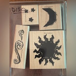 1995 Stampin’ Up Celestial Skies  - Complete set of 4 in original box